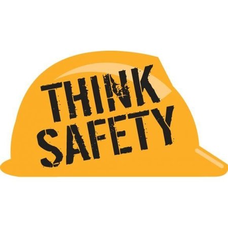 ACCUFORM HARD HAT STICKERS THINK SAFETY 1 LHTL100OR LHTL100OR